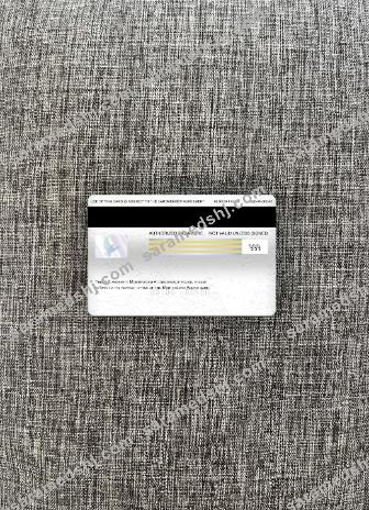 Montenegro Addiko Bank visa classic card photolook back